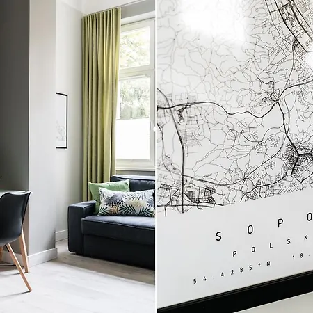 Sanhaus - Chopina 13 - W Centrum, 5 Minut Od Plazy I Deptaka Сопот